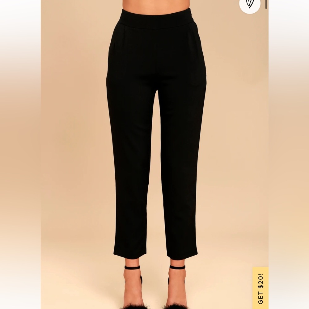 Lulu’s Kick It Back High-Waisted Trouser Pants